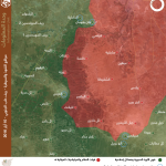 مواقع النفوذ والسيطرة في ريف حلب الجنوبي – 10 أيار 2016