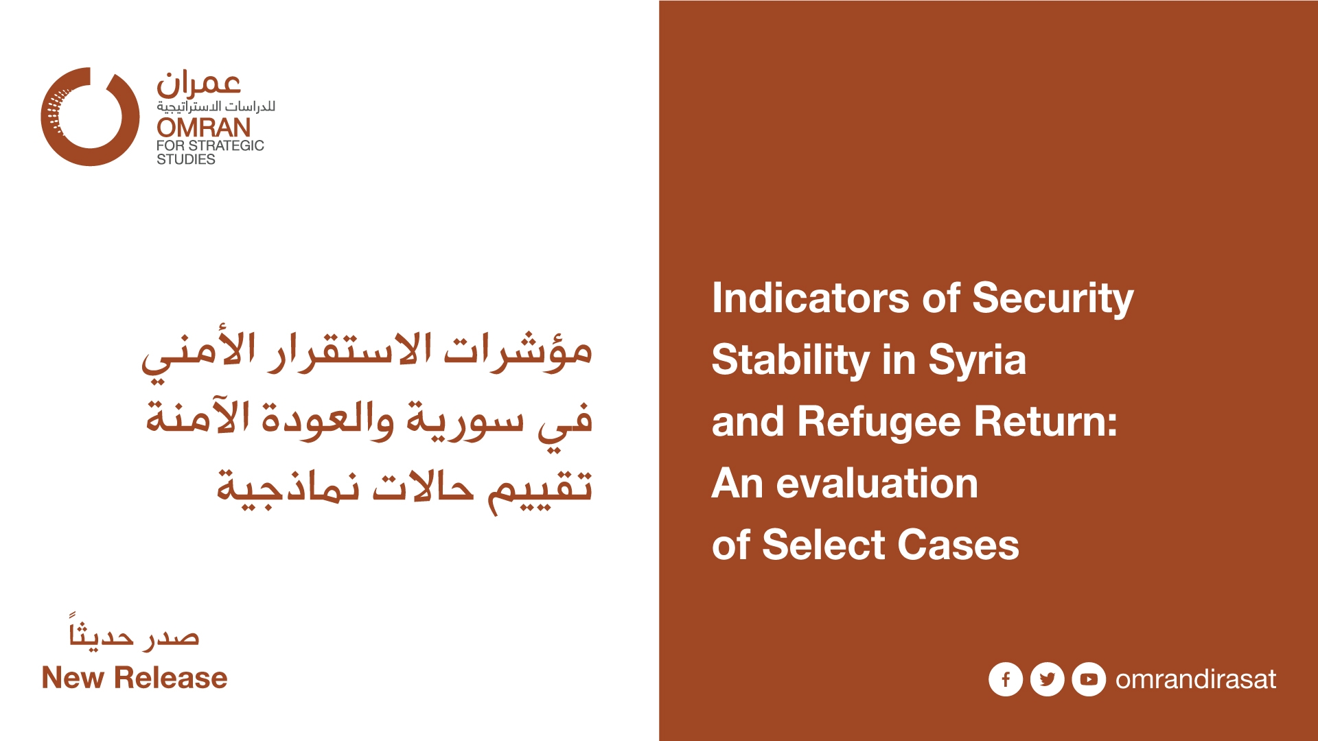 Indicators of Security Stability in Syria and Refugee Return: An Evaluation of Select Cases