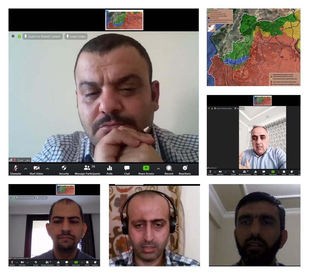 جلسة نقاشية بعنوان : “المشهد العام في إدلب: التحديات والسيناريوهات المتوقعة”